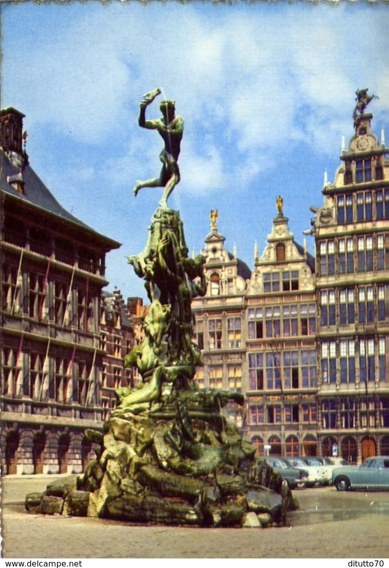 Anvers - Monument De Brabo - Formato Grande Viaggiata – E 7 - Altri & Non Classificati