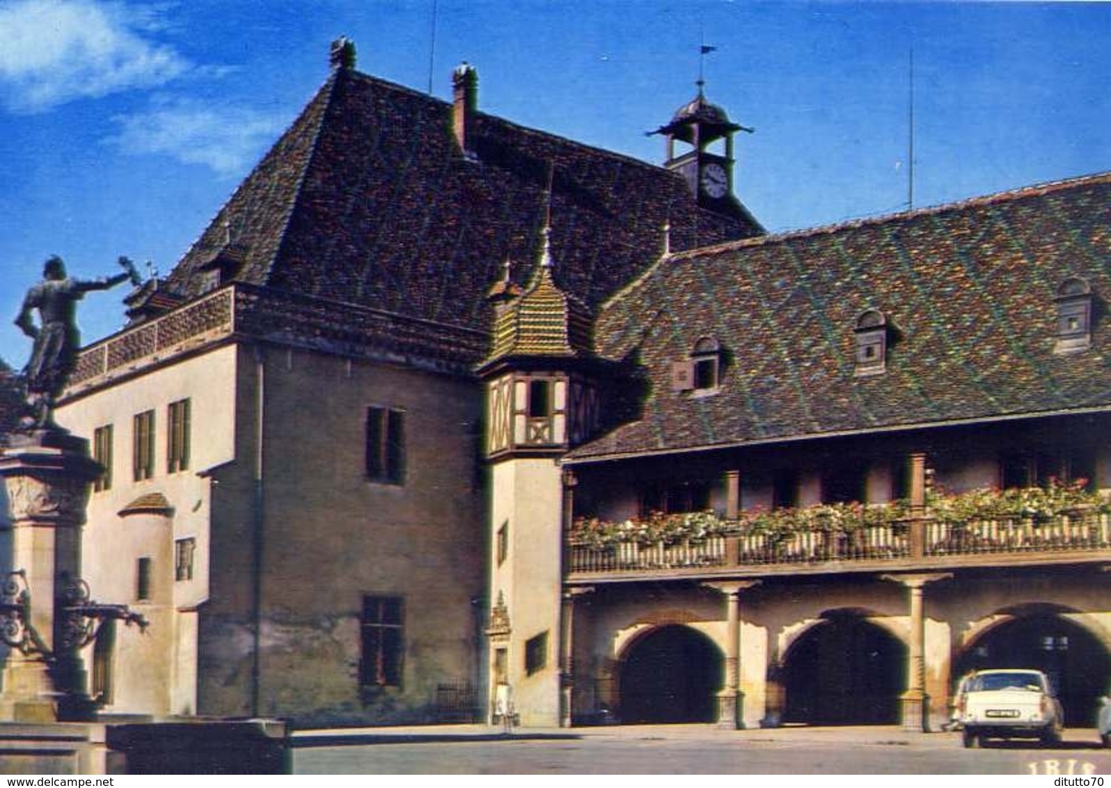 Colmar - Haut Rhtn - La Fontaine De Scwendi Et L'ancienne Douane De 1480 - Formato Grande Non Viaggiata – E 7 - Altri & Non Classificati