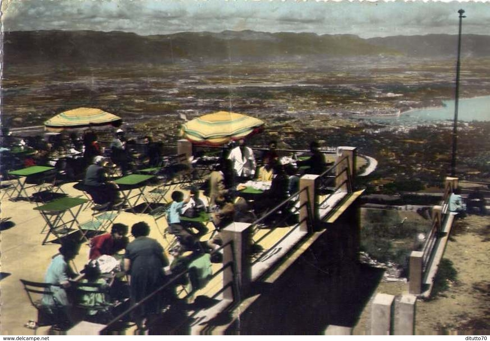 Hotel Du Teleferique Du Saleve - Monndtie - Panorama Un Que Sur Leman Et Le Alps Chanbres - Formato Grande Viaggiata Man - Altri & Non Classificati