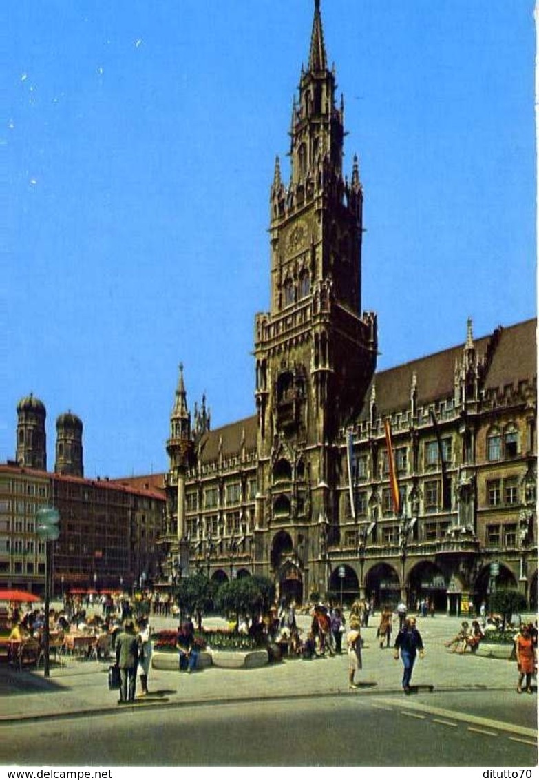 Munchen - Rathaus Und Frauenkirche - Formato Grande Non Viaggiata – E 7 - Altri & Non Classificati