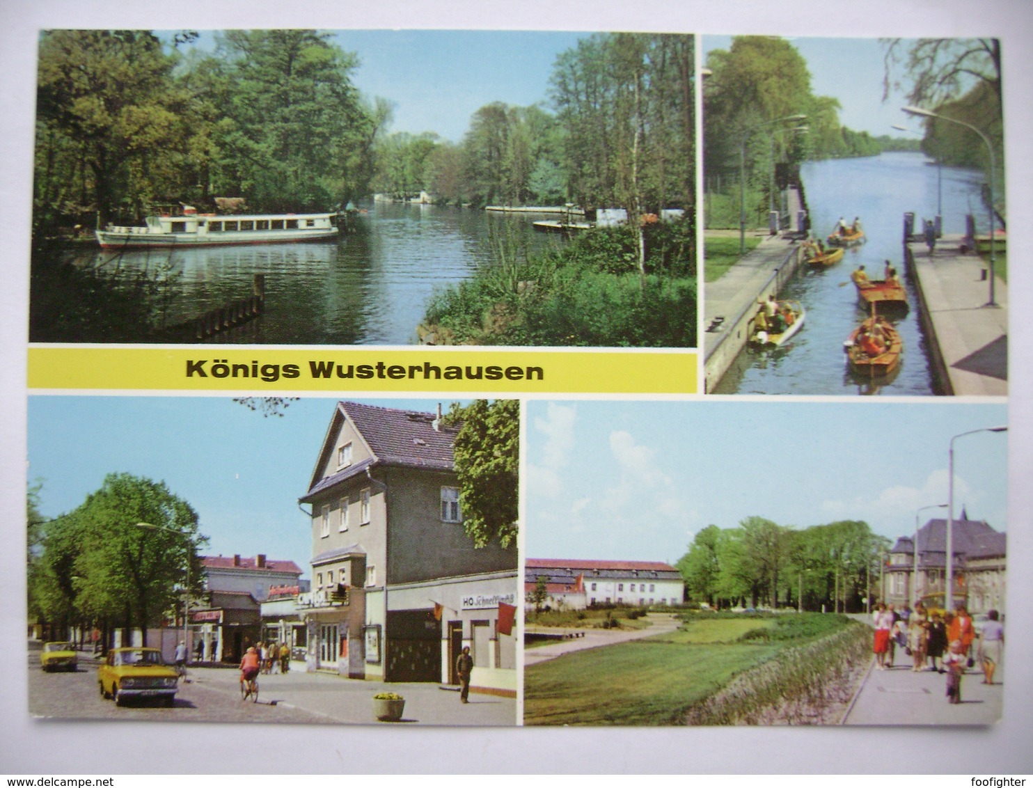 Germany DDR Königs Wusterhausen OT Neue Mühle - An Der Dahme, Schleuse Neue Mühle, Bahnhofstrasse - Unused, 1980 - Königs-Wusterhausen