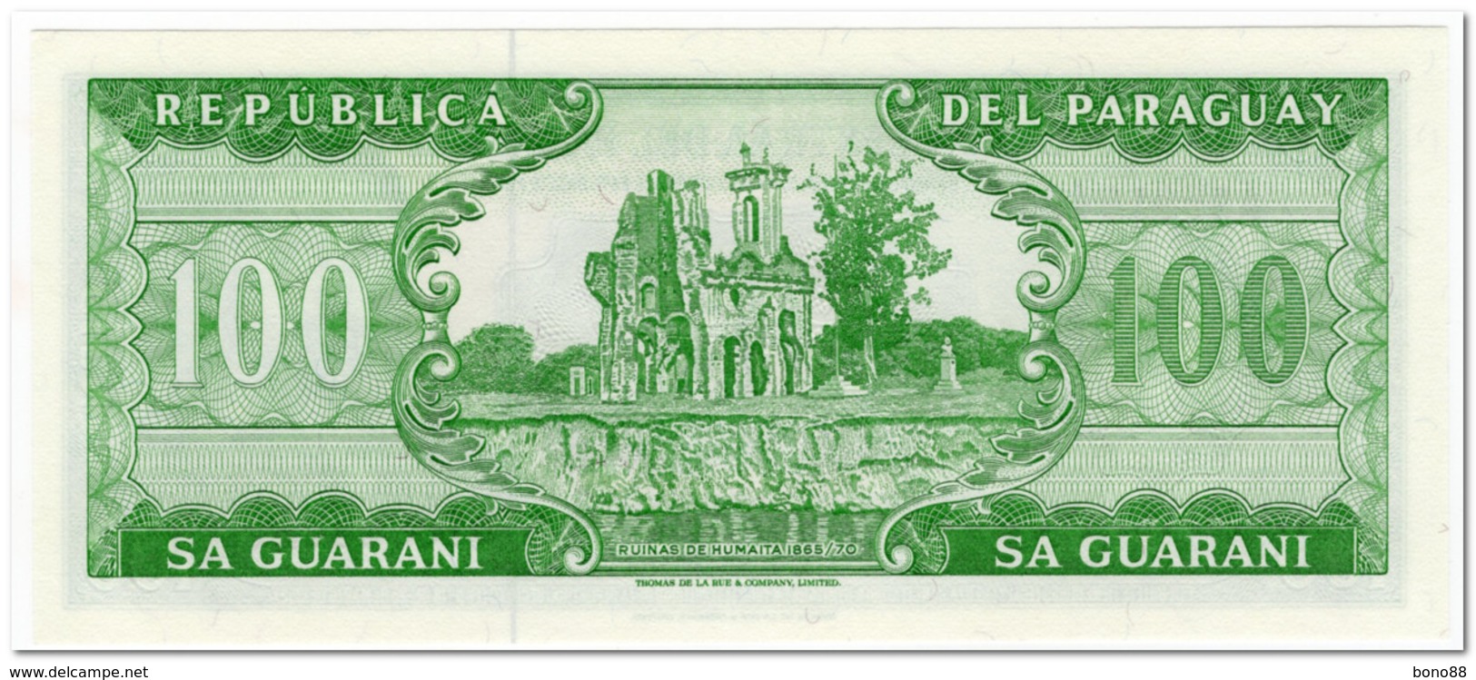 PARAGUAY,100 GUARANIES,L.1952(1982),P.205,UNC - Paraguay