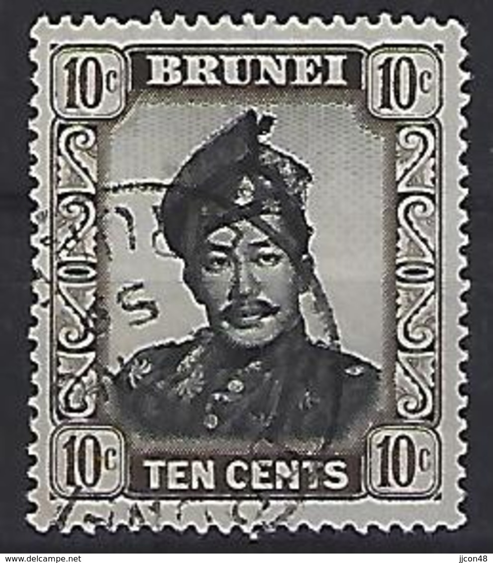 Brunei 1952 Sultan  10c (o) - Brunei (...-1984)