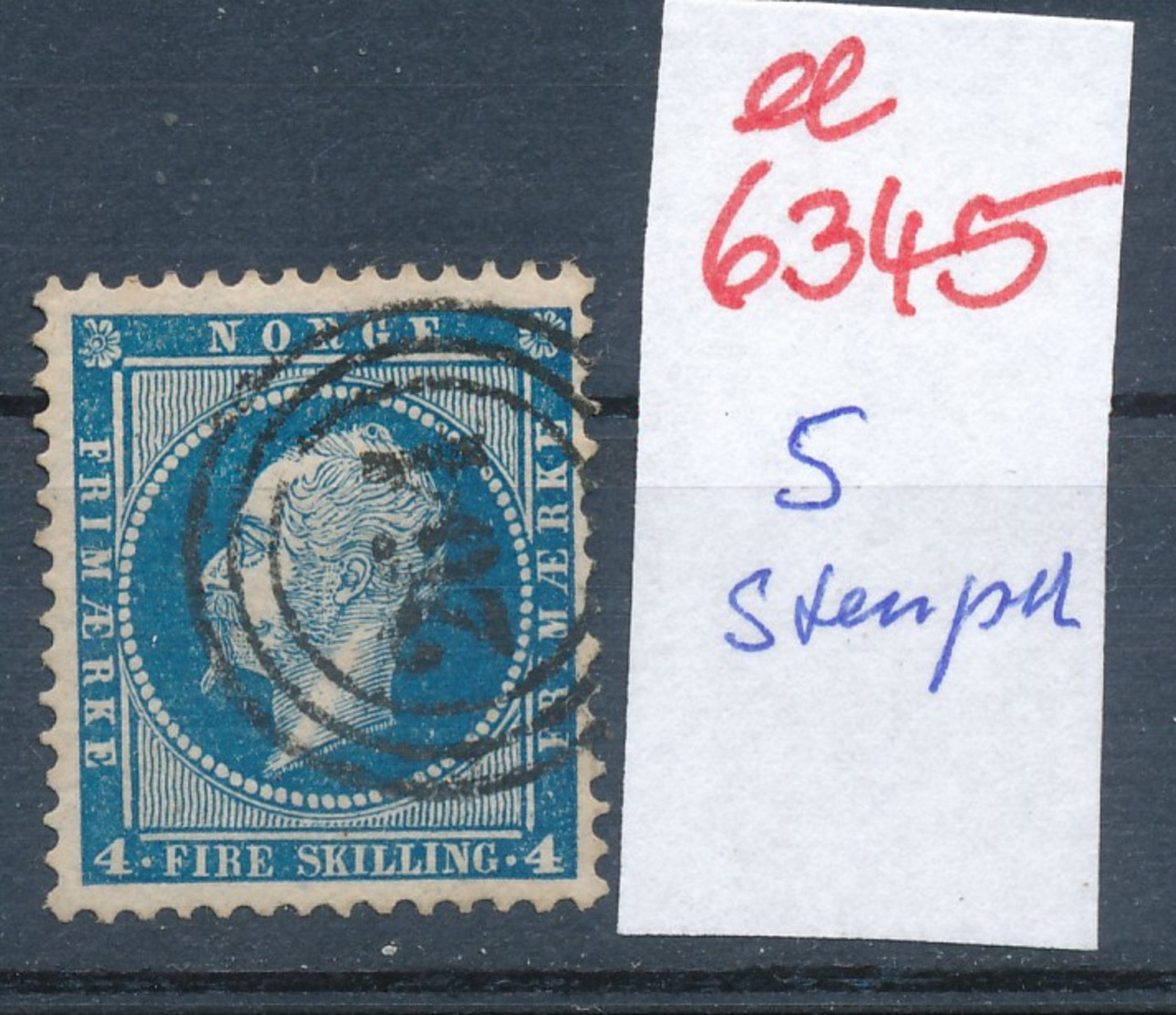 Norge Nr. 4    O-Stempel....  (ee6345 ) Siehe Scan - Usati