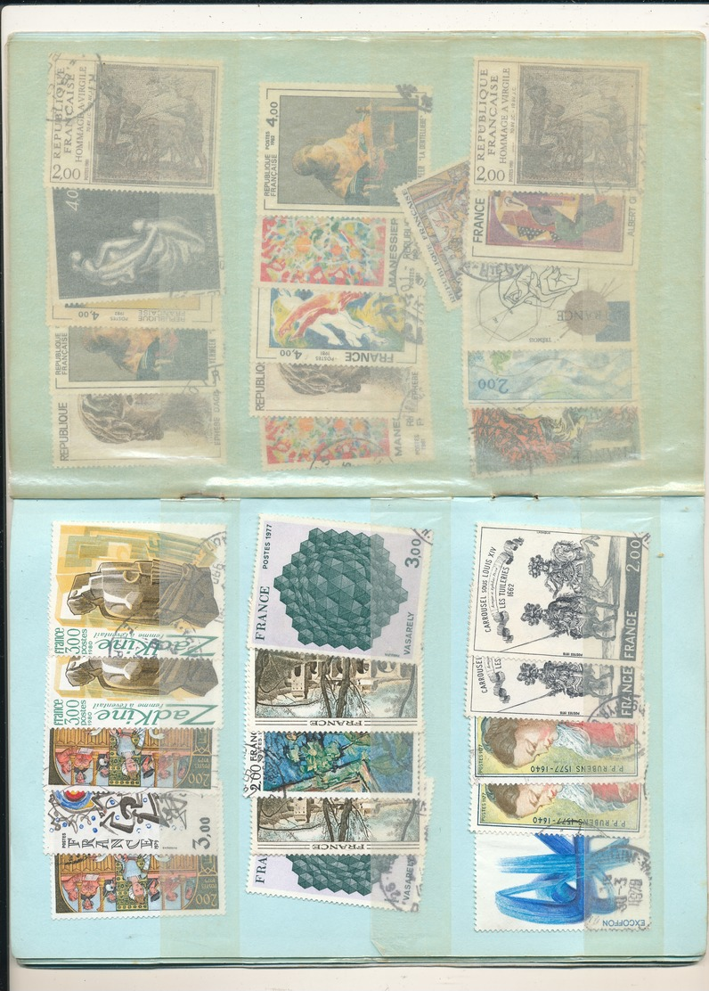 LOT DE TIMBRES ET VIGNETTES