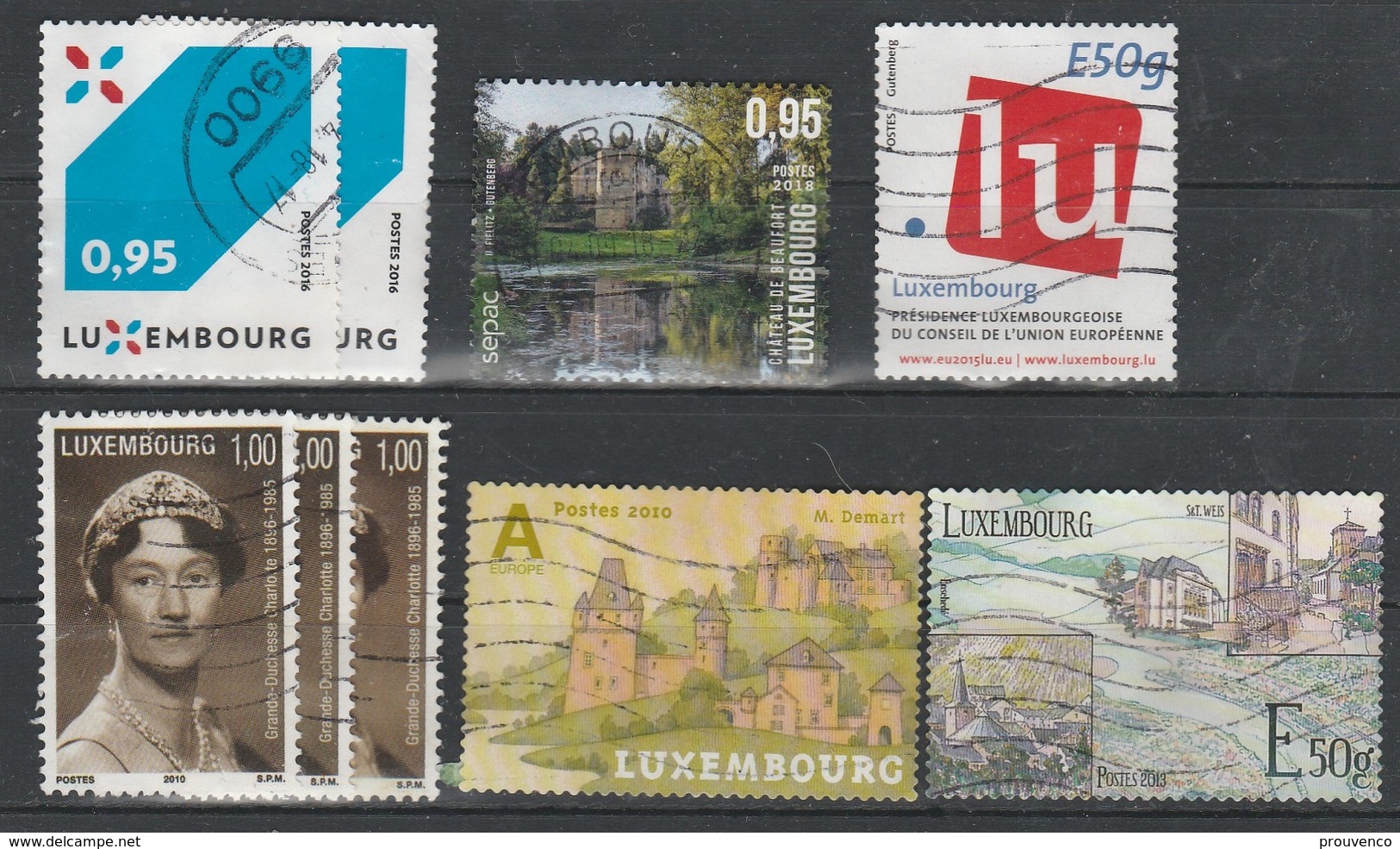 LUXEMBOURG   PETIT LOT OBLITERES  RECENTS   TOUS TB - Collections