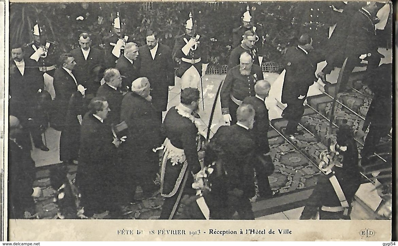 Fête Du 18 Février 1913. Réception à L' Hôtel De Ville - Réceptions