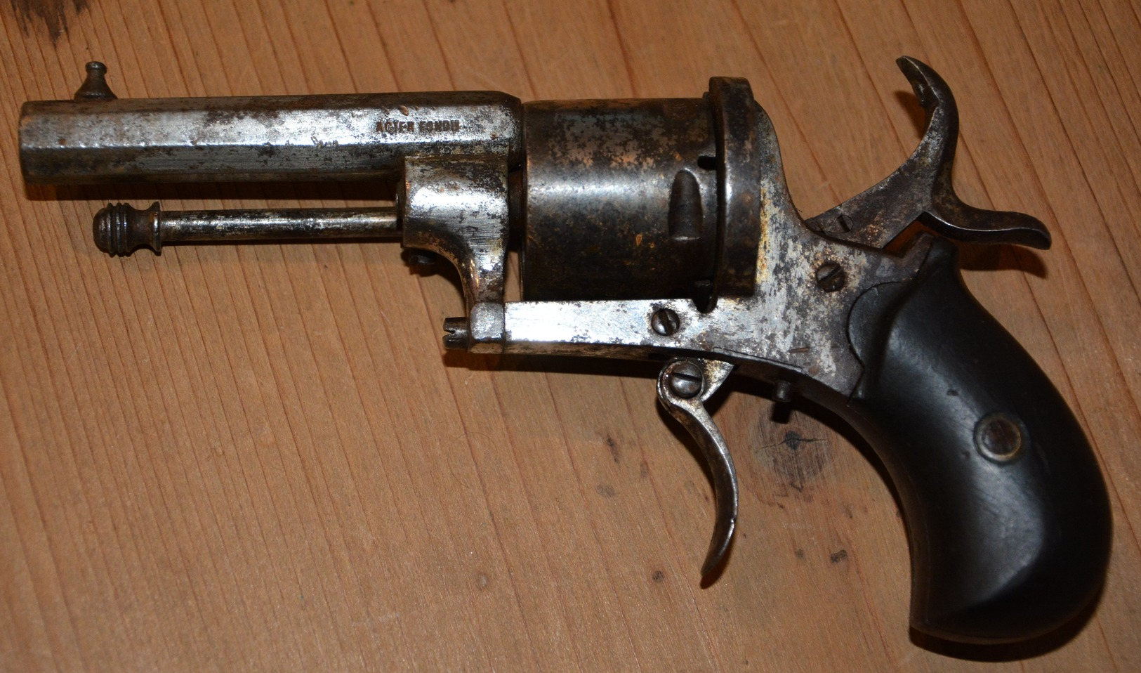 Pistolet A Broche American Gardian Complet, Bon état - Decorative Weapons