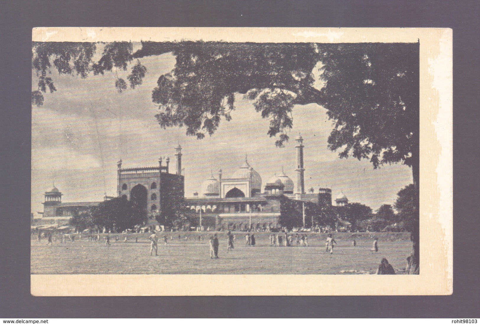 Vintage View Of The Main Jama Masjid Delhi And Its Surrounding Areas, India, Lot # IND 241 - Monuments