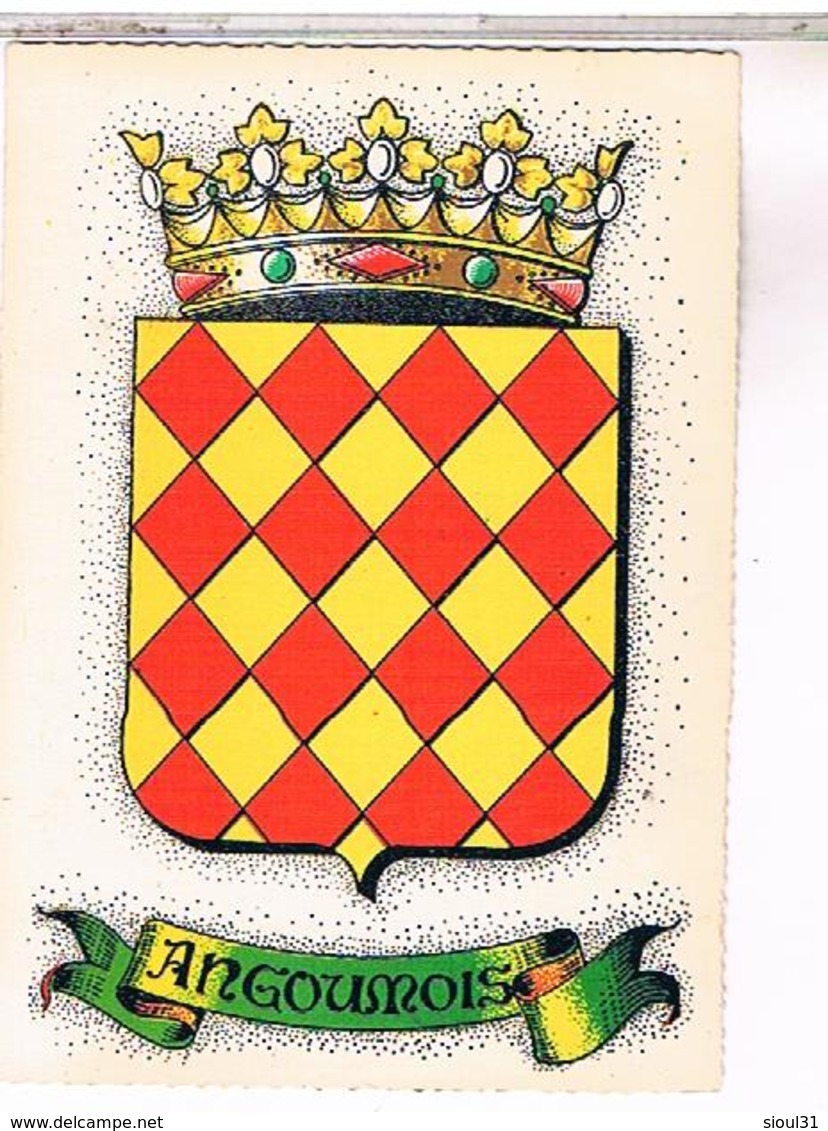 BLASON ECUSSON ARMOIRIES ARMES    REGION ANGOUMOIS - Poitou-Charentes