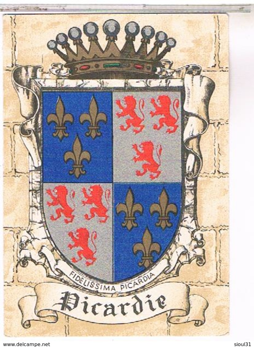 BLASON ECUSSON ARMOIRIES ARMES    REGION  PICARDIE - Picardie