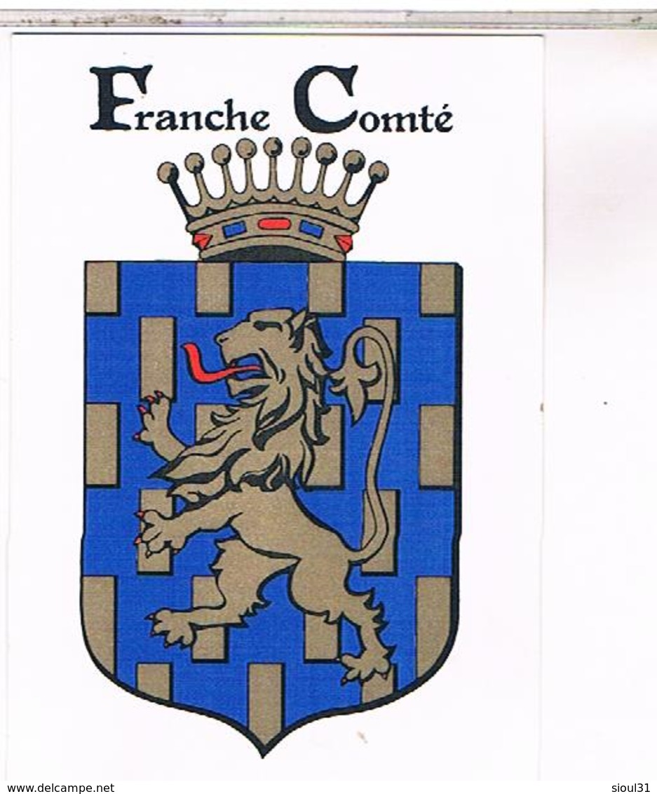 BLASON ECUSSON ARMOIRIES ARMES    REGION  FRANCHE COMTE - Franche-Comté