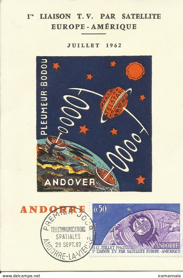 ANDORRA,  TARJETA POSTAL  ESPACIO - Europa