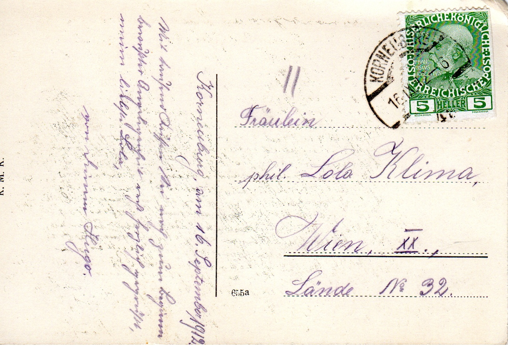 KORNEUBURG, Hauptplatz, Weinviertel, 16.9.1912,  Postkartenverlag K.M.K. - Korneuburg