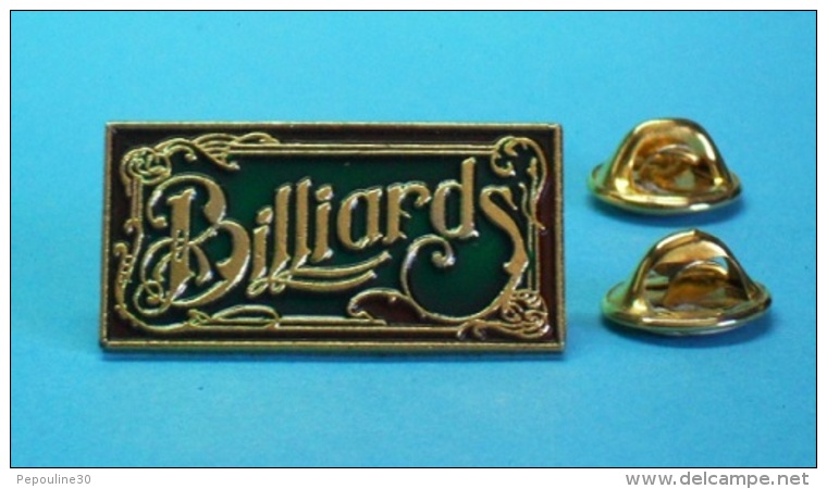 1 PIN'S //   ** BILLARDS ** . / Double Attaches - Billard