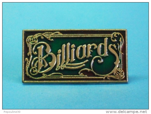 1 PIN'S //   ** BILLARDS ** . / Double Attaches - Billares