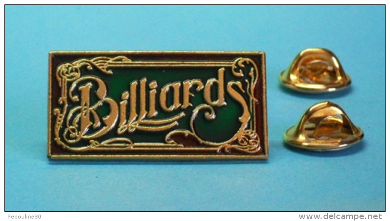 1 PIN'S //   ** BILLARDS ** . / Double Attaches - Billard