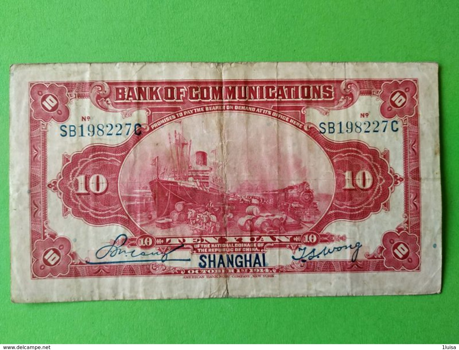 10 Yuan 1914 - Cina