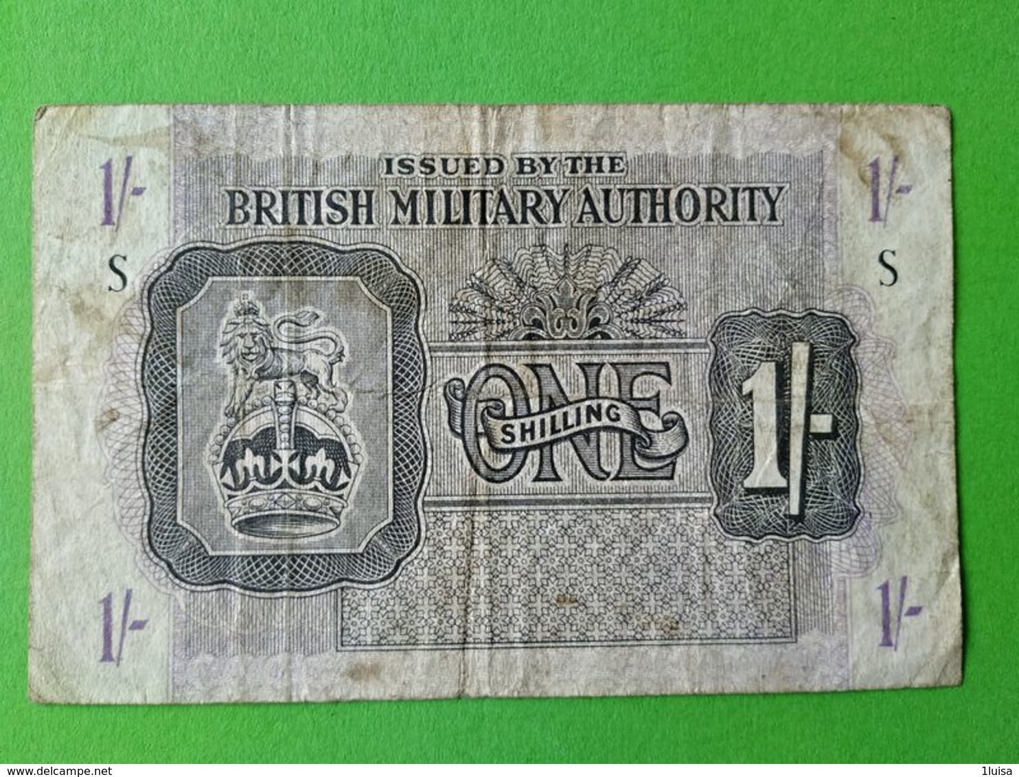 1 Shilling British Military Autority - Otros & Sin Clasificación