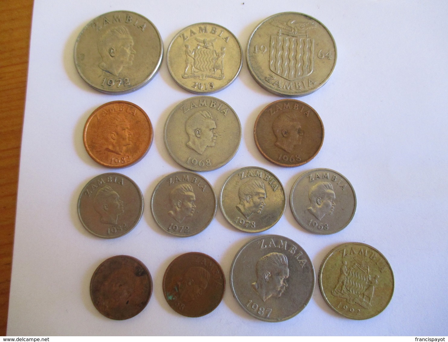 Zambia: Lot De 15 Pièces Diverses - Zambie