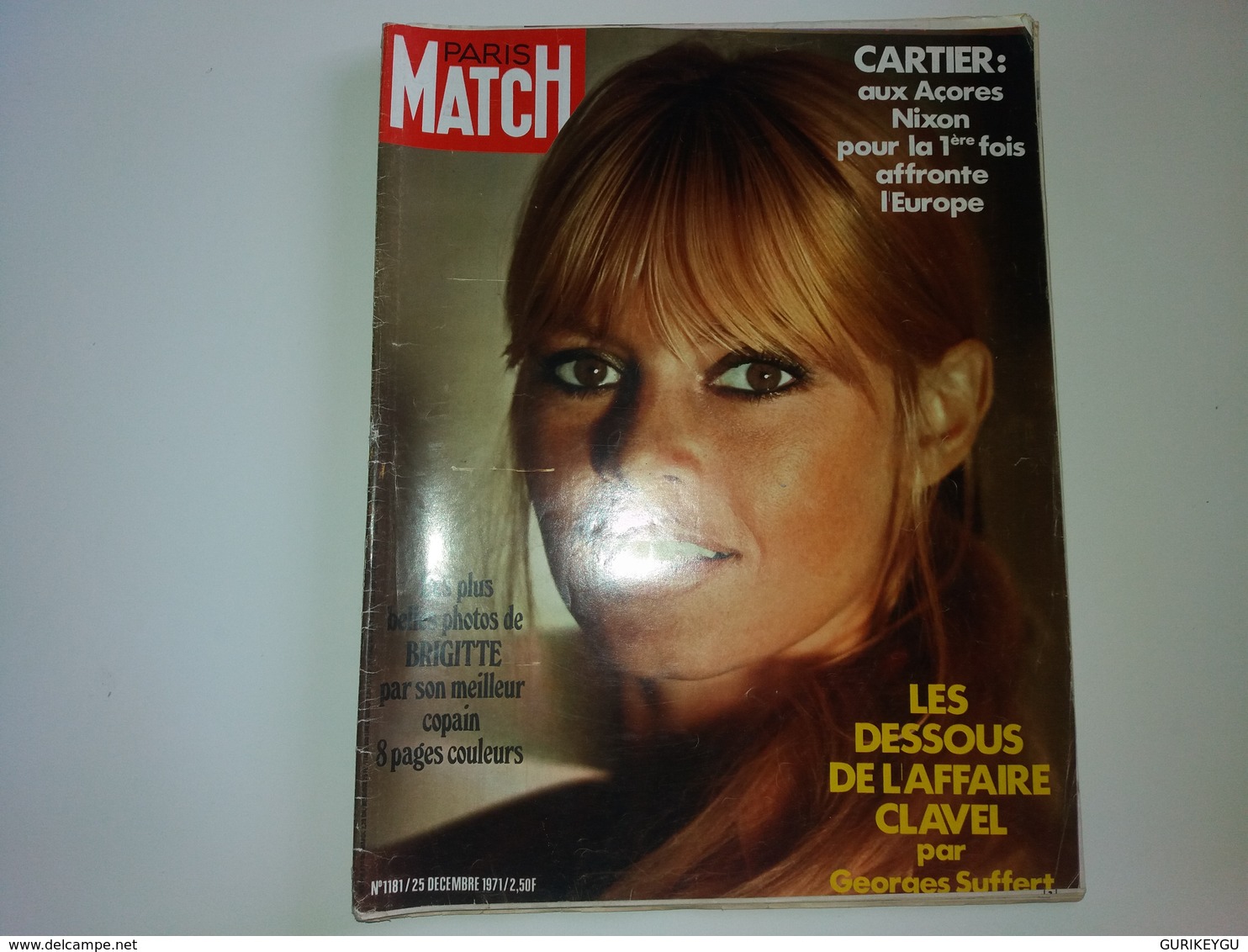 Paris Match N° 1181 Les Plus Belle Photos De  BRIGITTE BARDOT 25/12/1971   BB - People