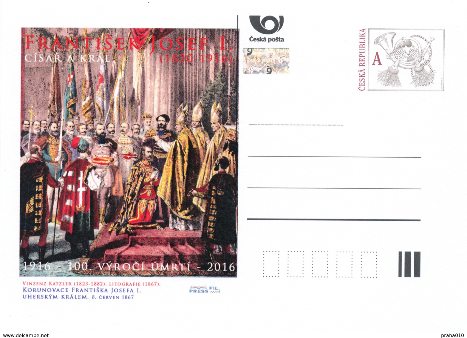 Rep. Ceca / Cart. Postali (Pre2016/45) Anno Dell'imperatore E Re Francesco Giuseppe I. 1830-1916 Incoronazione Ungherese - Cartoline Postali