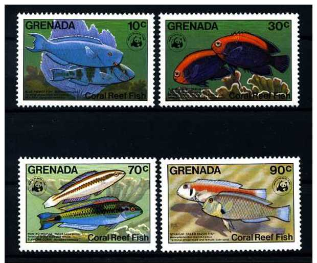 E10406)WWF, Grenada 1299/1302** - Unused Stamps