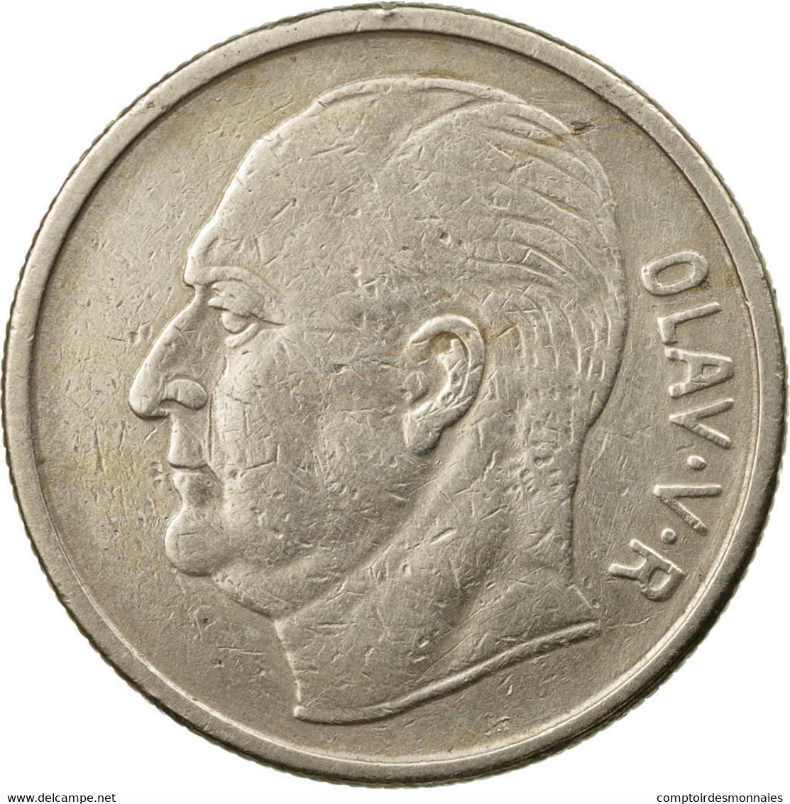 Monnaie, Norvège, Olav V, Krone, 1968, TTB, Copper-nickel, KM:409 - Norvège