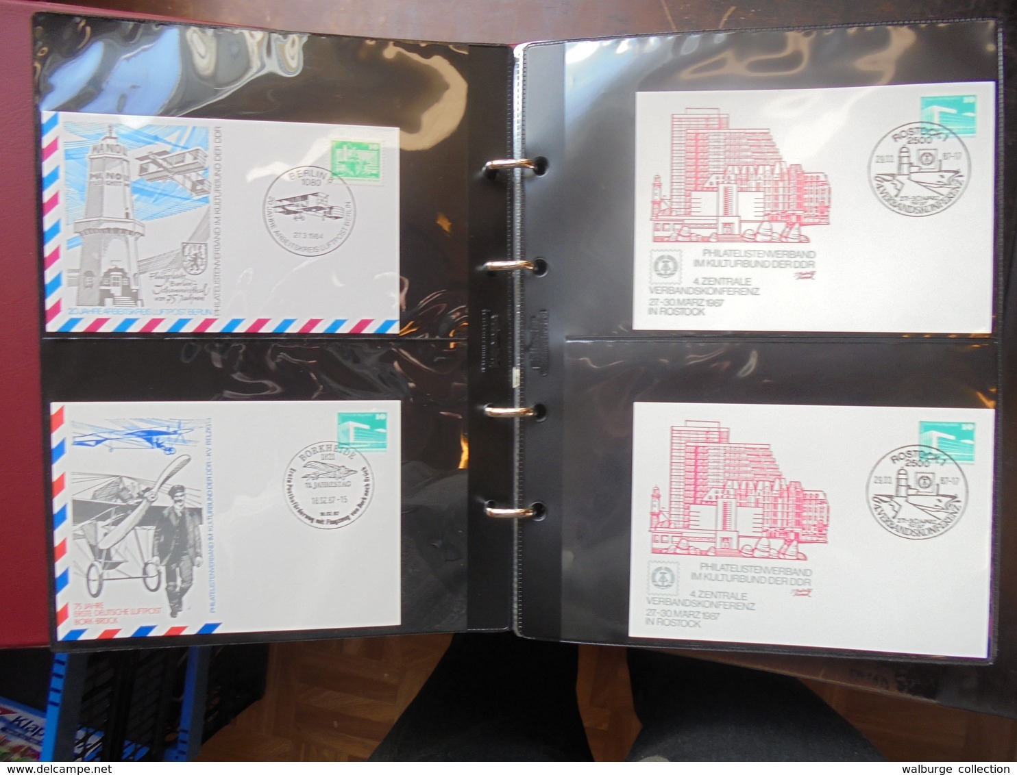 D.D.R GROSSE COLLECTION EN 4 ALBUMS DE +- 400 FDC (5 KILOS 500)