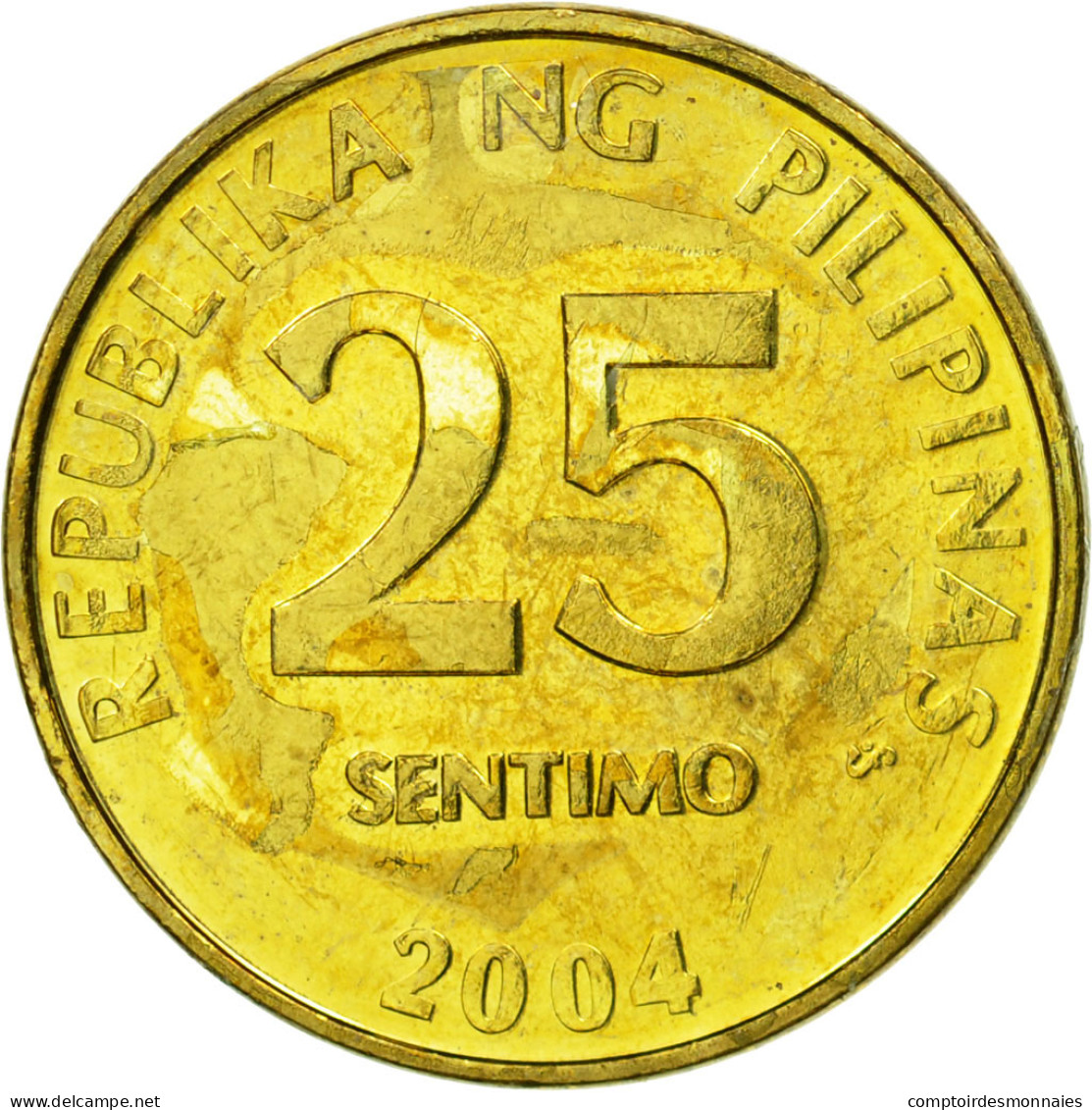 Monnaie, Philippines, 25 Sentimos, 2004, TTB, Brass Plated Steel, KM:271a - Philippines