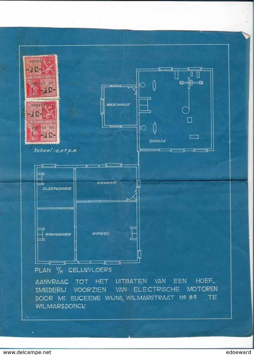 M16/ WILMARSDONK 1938     AANVRAAG SMEDERIJ 1938 VAN SMID E.WIJNS - Unclassified