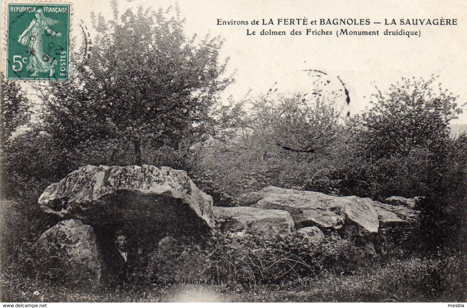 CPA - Environs De LA FERTE Et BAGNOLES - LA SAUVAGERE (61)  Le Dolmen Des Friches - Autres & Non Classés