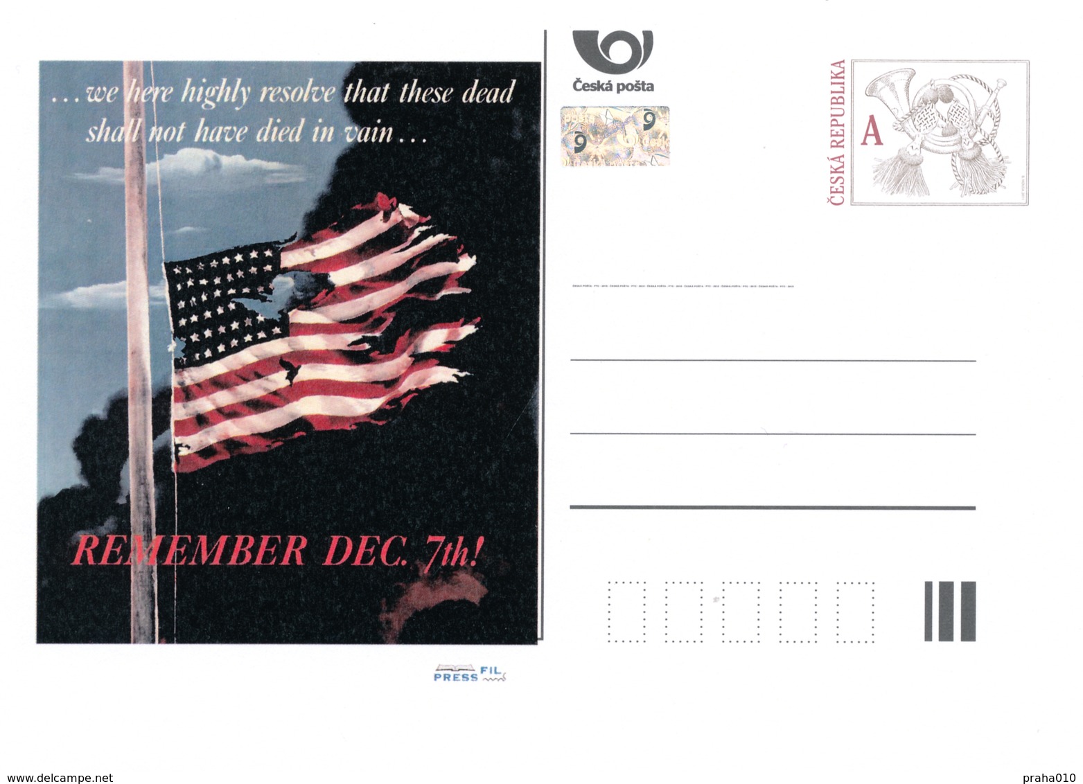 Rep. Ceca / Cart. Postali (Pre2016/56) Iniziazione Della Guerra Del Pacifico (1941), 75 ° Anniversario - Buste