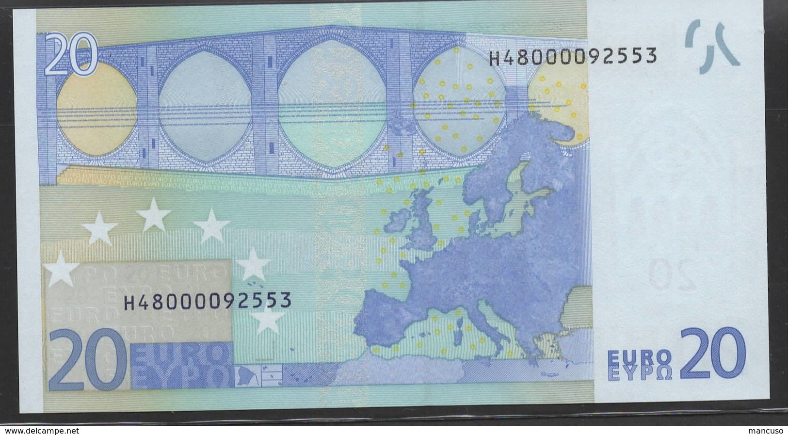 &euro; 20  H480000  SLOVENIA  E003  TRICHET  UNC - 20 Euro