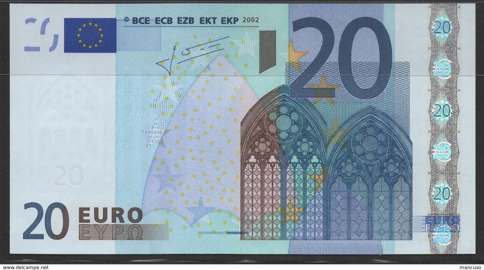 &euro; 20  H480000  SLOVENIA  E003  TRICHET  UNC - 20 Euro