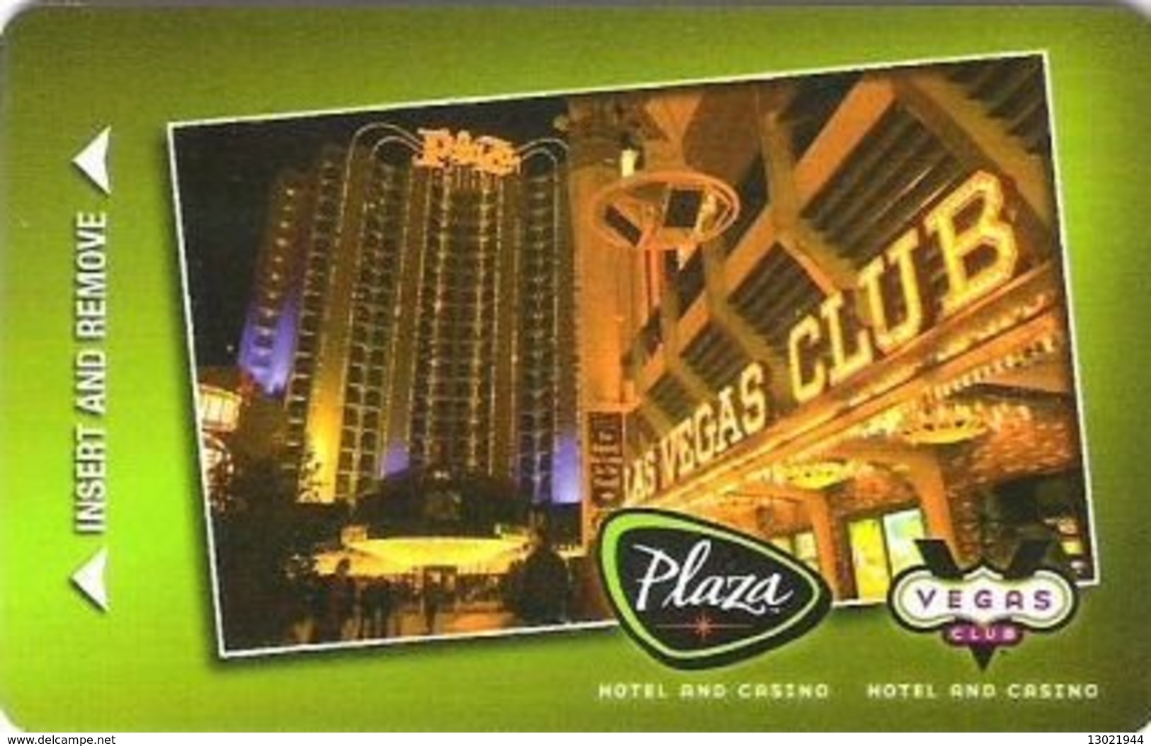 STATI UNITI KEY HOTEL Plaza Hotel & Casino – Las Vegas Club - Cartes D'hotel