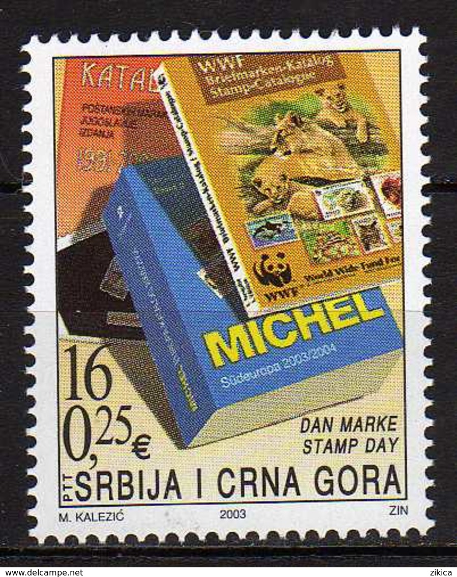 Yugoslavia.Serbia & Montenegro 2003 Stamp Day. WWF Catalog. MNH - Ongebruikt