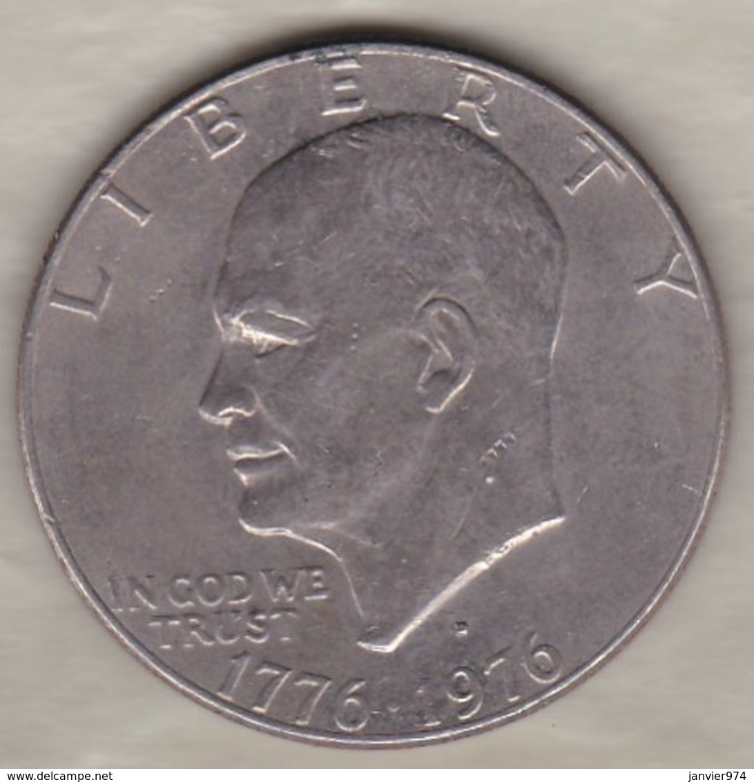 Etats Unis .1 Dollar 1976 D Denver. Eisenhower . Bicentenaire 1776 1976 - 1971-1978: Eisenhower
