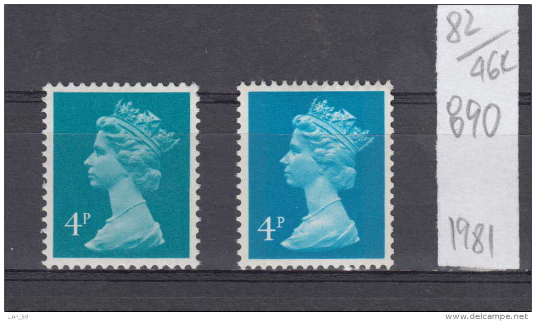 46K82 / 1981 - Michel  Nr. 890 , FREIMARKEN Queen Elizabeth II , ** MNH , Great Britain - Ungebraucht