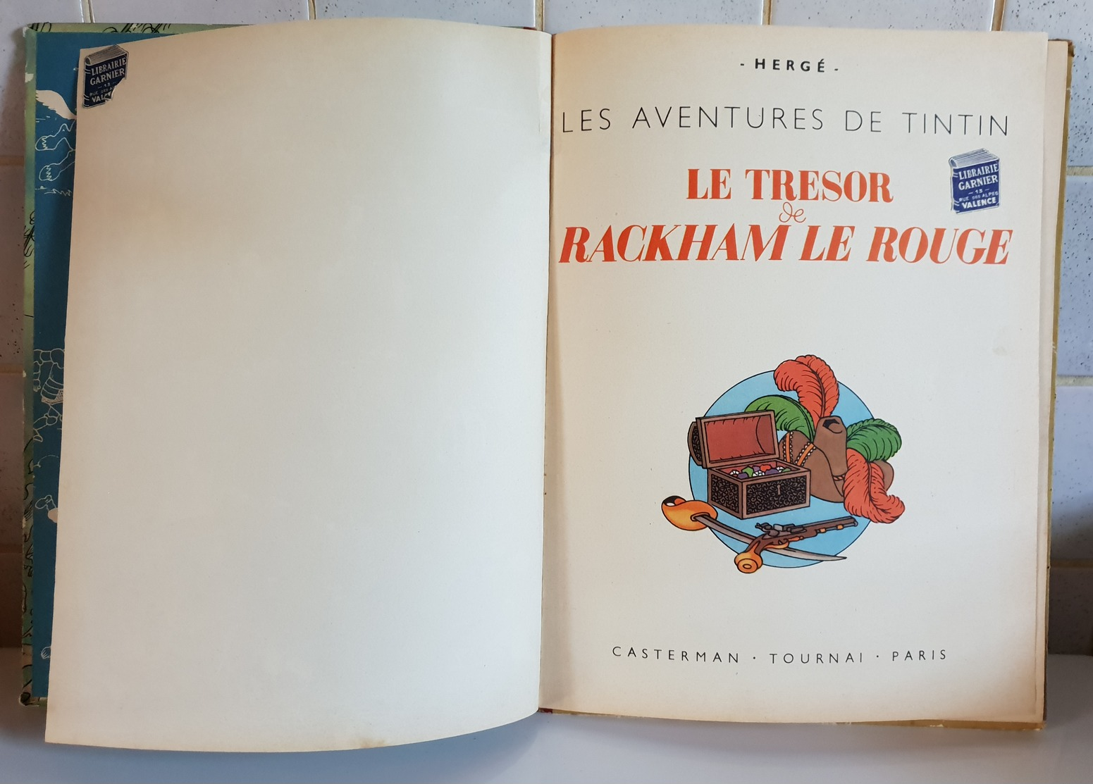 TINTIN  LE TRÉSOR DE RACKHAM LE ROUGE B2  ©1948 - Tintin