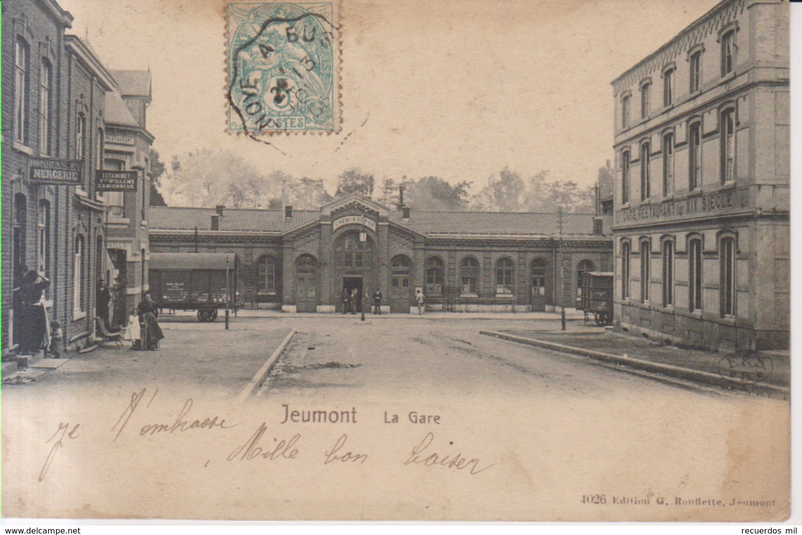 Jeumont La Gare    1903 - Jeumont