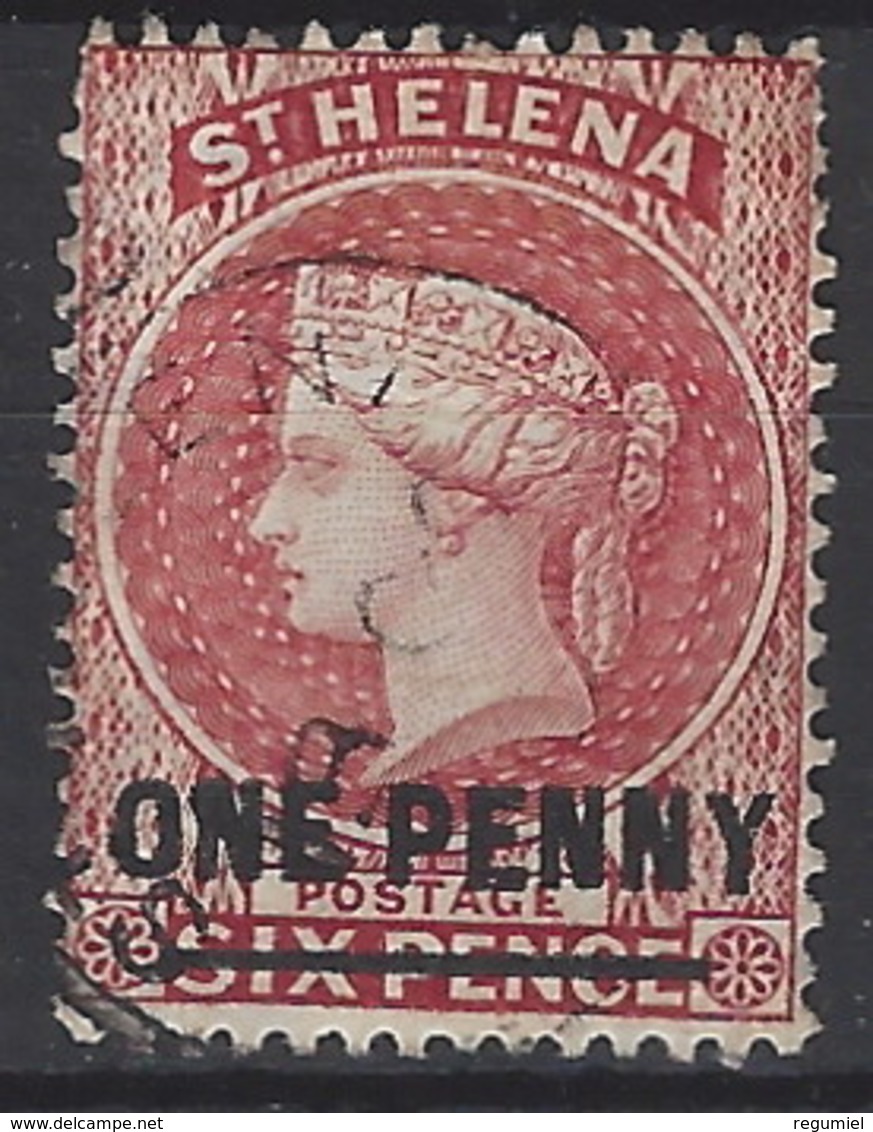 Santa Helena U 013 (o) Victoria. 1884 - Isla Sta Helena