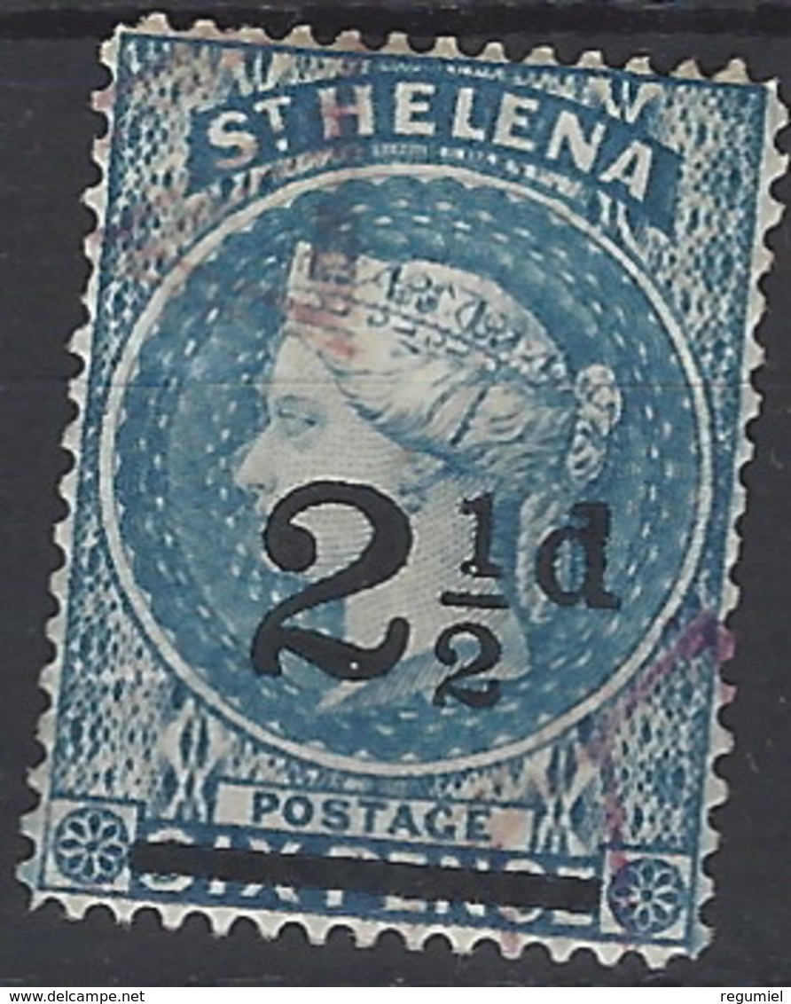 Santa Helena U 015 (o) Victoria. 1884 - Isla Sta Helena