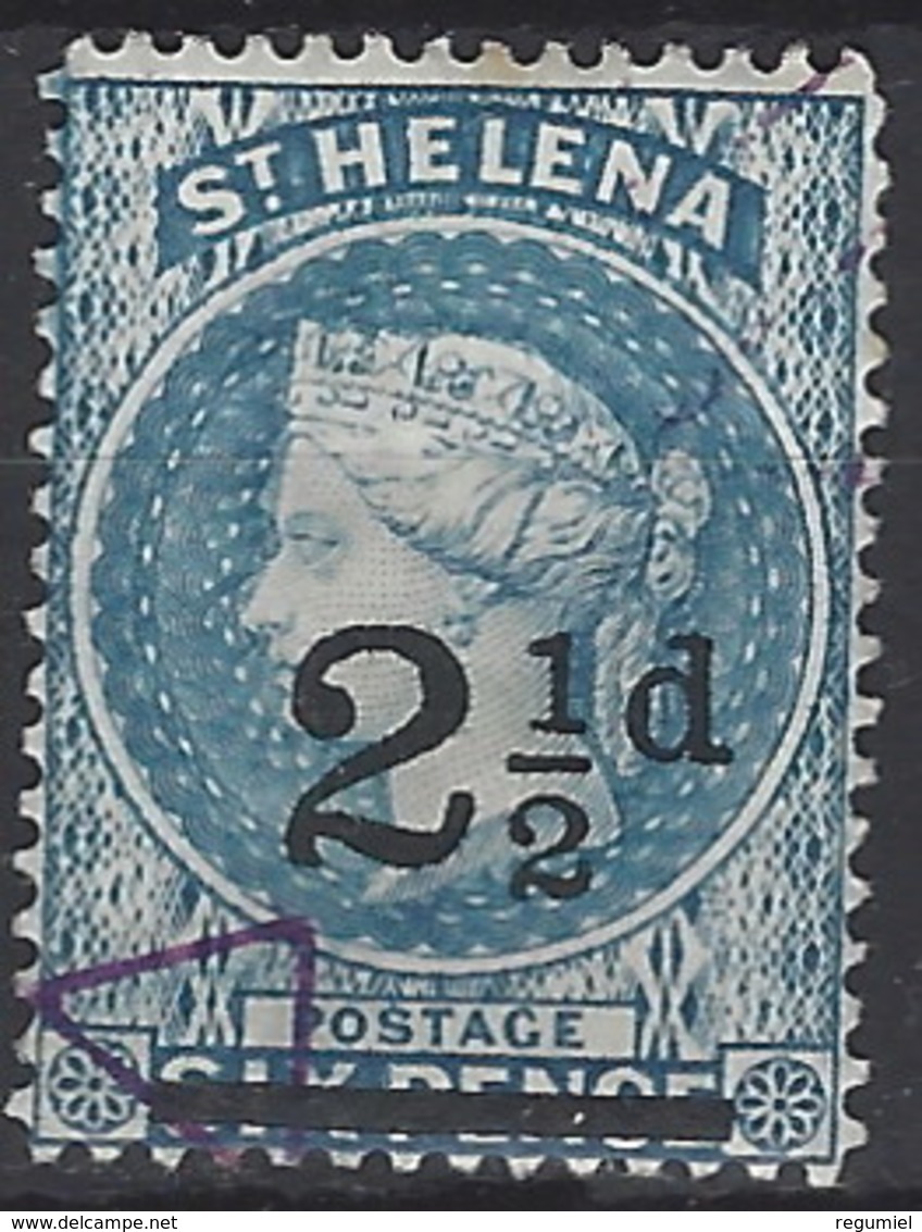 Santa Helena U 015 (o) Victoria. 1884 - Isla Sta Helena