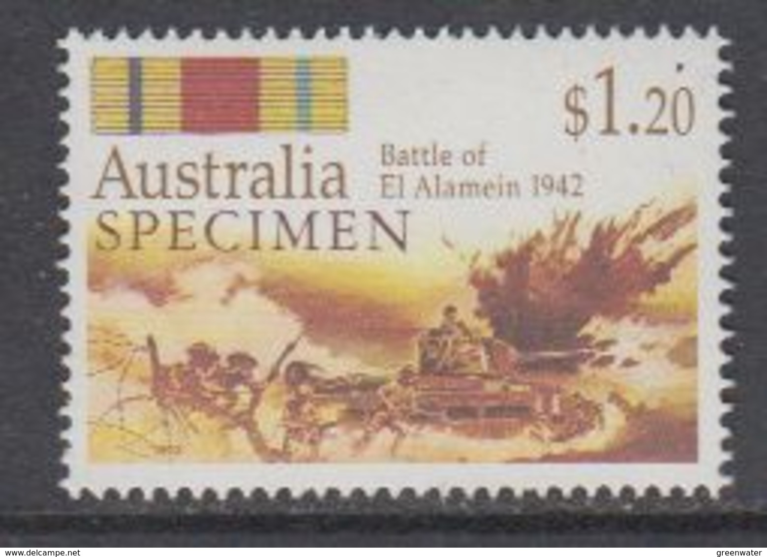 Australia 1992 Battle Of El Alamein 1v "Specimen" ** Mnh (40847B) - Ongebruikt