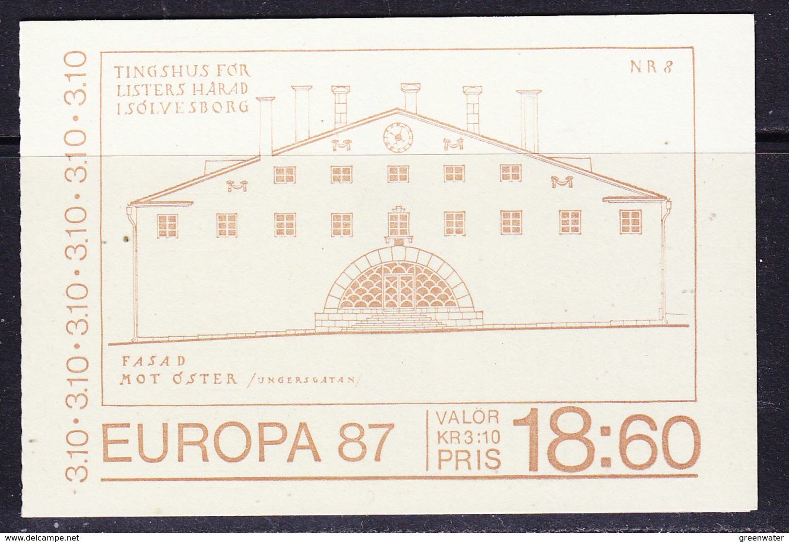 Europa Cept 1987 Sweden Booklet ** Mnh (40847G) - 1987