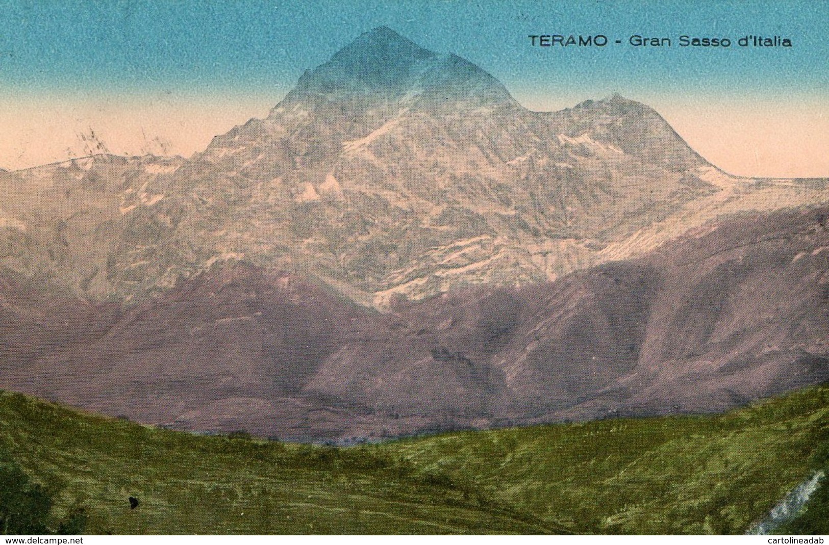 [DC7548] CPA - TERAMO - GRAN SASSO D'ITALIA - Viaggiata 1926 - Old Postcard - Teramo