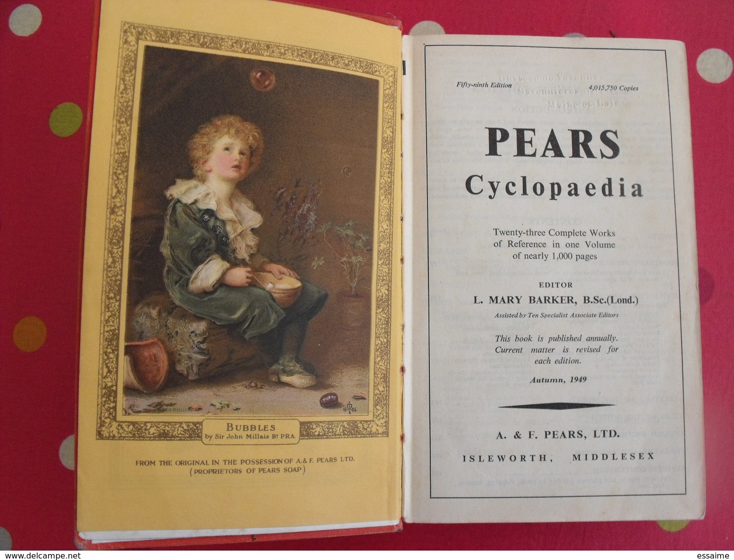 Pears Cyclopaedia. Mary Barker 1949 - 1900-1949