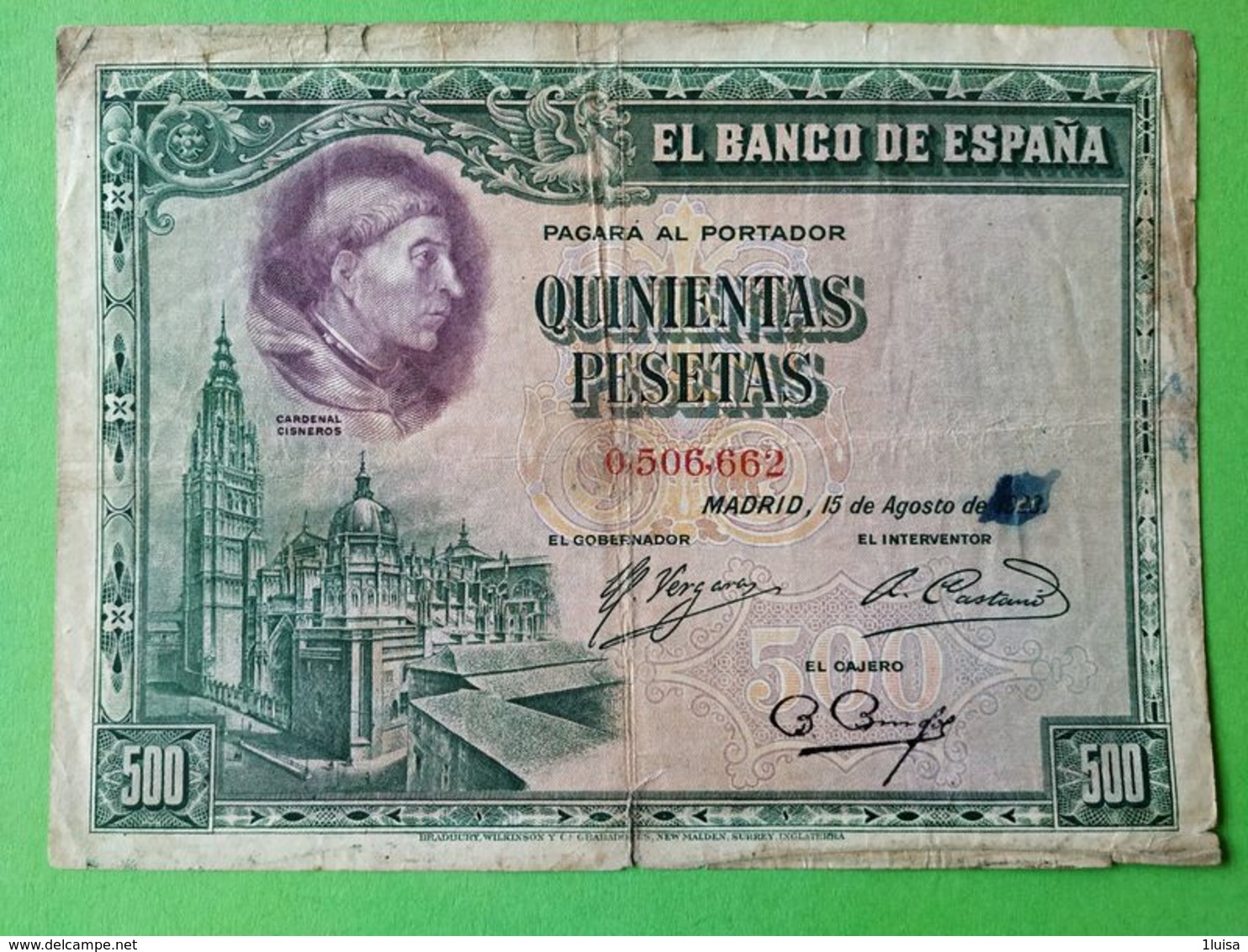 500 Pesetas 1923 - 500 Pesetas