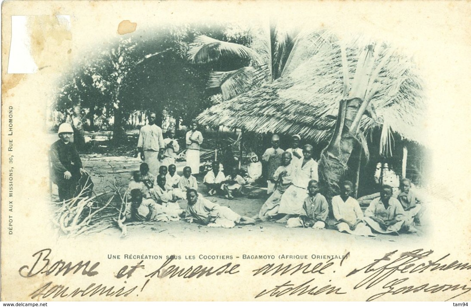 Une Récréation Sous Les Cocotiers - BAGAMOYO (Afrique Orientale) (animée) - Tanzania